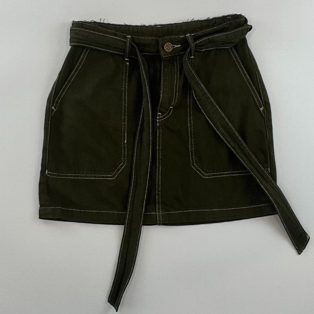 Free People Utility Mini Skirt